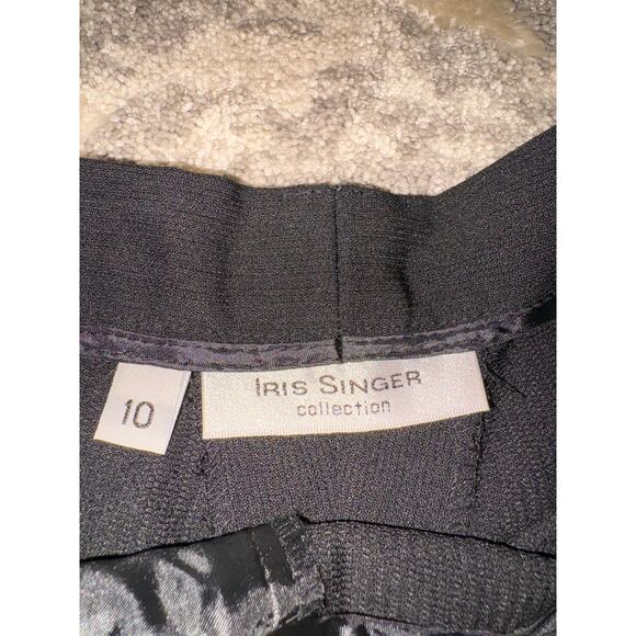 Iris Singer Collection VINTAGE black dress pants women's size 10 - Picture 5 of 7